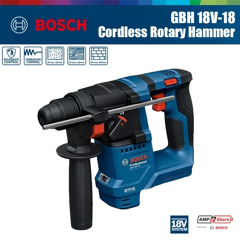 Power Tools Impact - 보쉬 GBH 18V-18 무선 로터리 해머