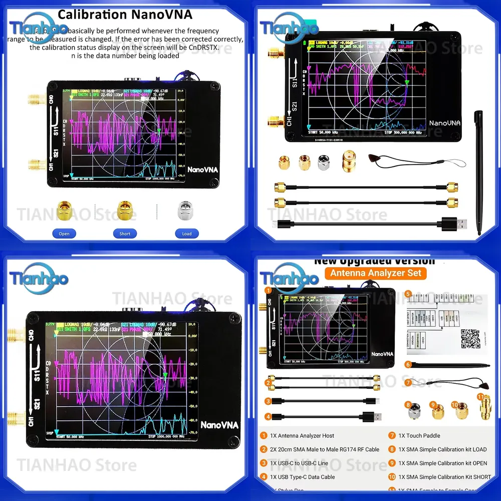Power Tools Vector - 2.8인치 TFT NanoVNA-H 안테나 벡터 네트워크