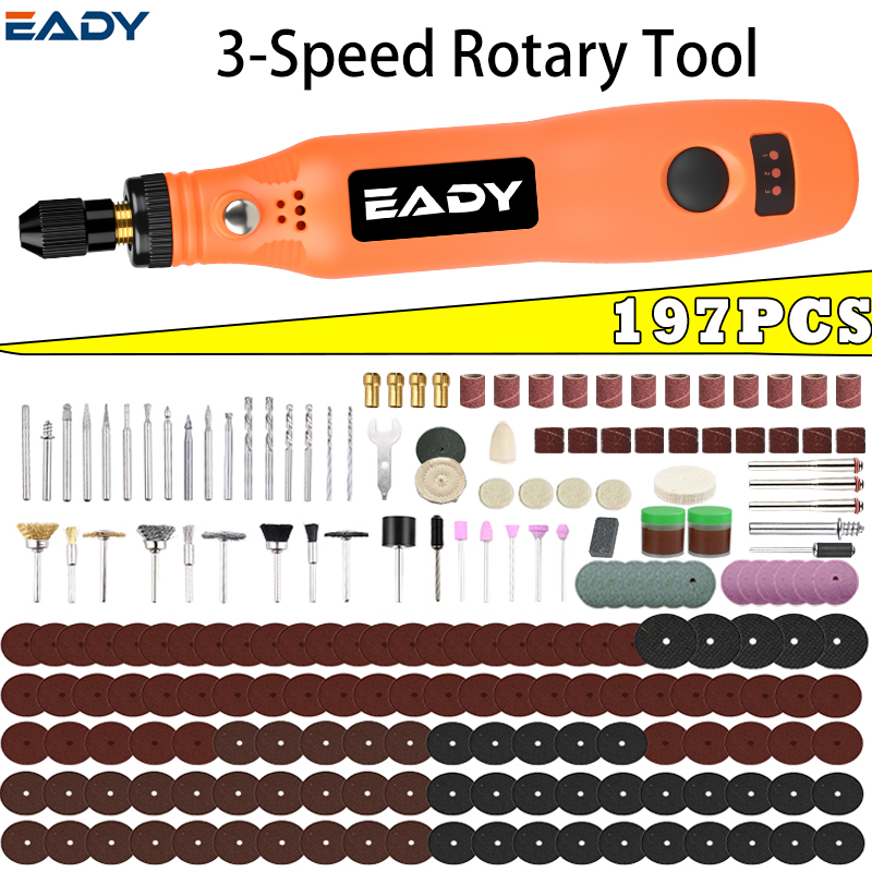 Power Tools Review - USB 무선 로터리 공구 키트 –
