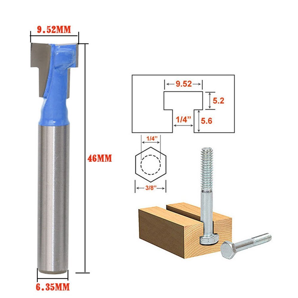 Power Tools Router - A11I 1/4인치 생크 T-슬롯 커터 라우터