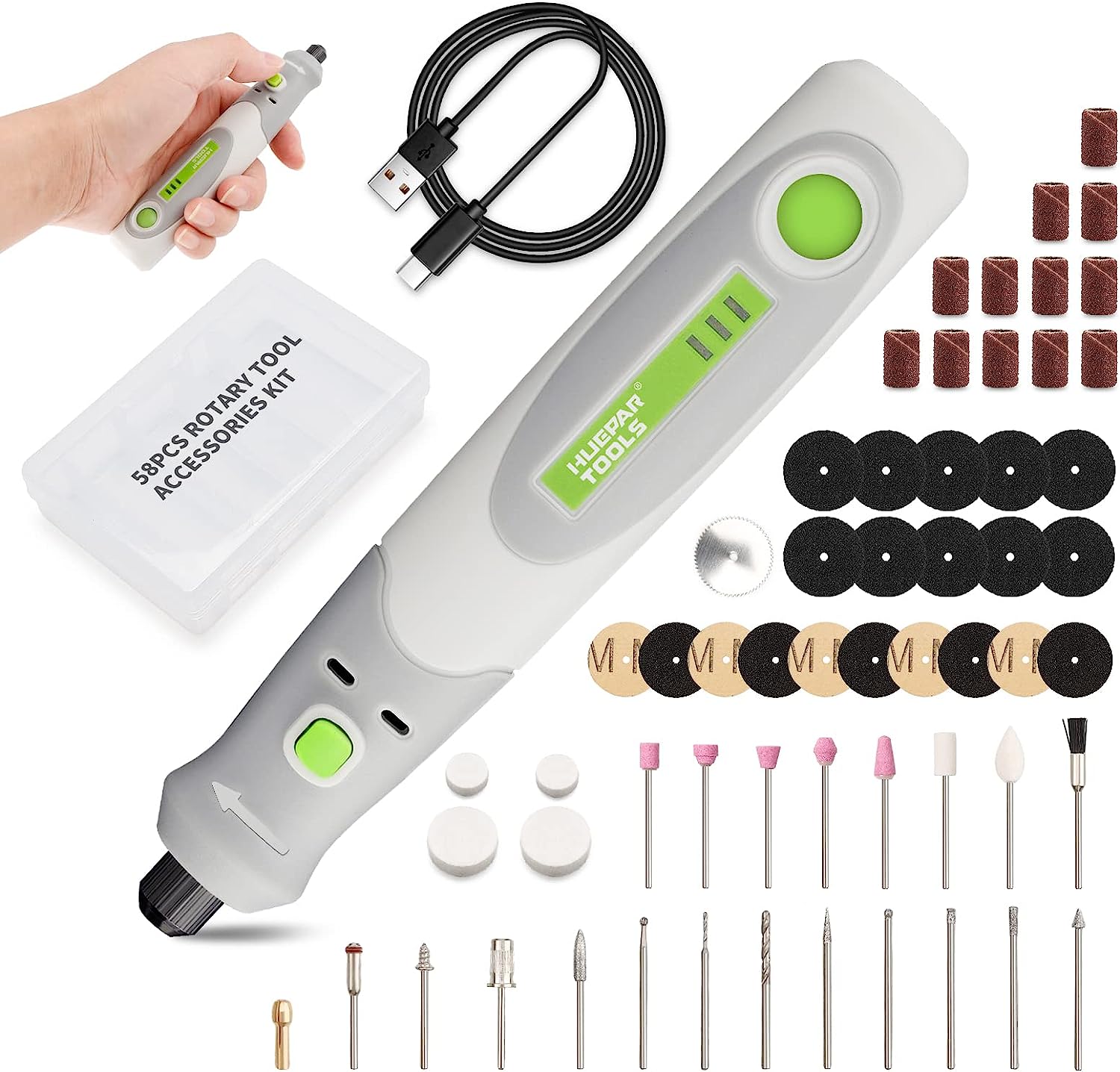Power Tools Review - Huepar 도구용 전기 드릴 다이 그라인더