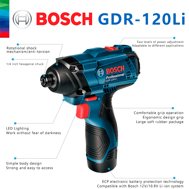 보쉬 정품 GDR 120-LI 충전식 무선 임팩트 렌치 - Power Tools Impact 리뷰 및 가격