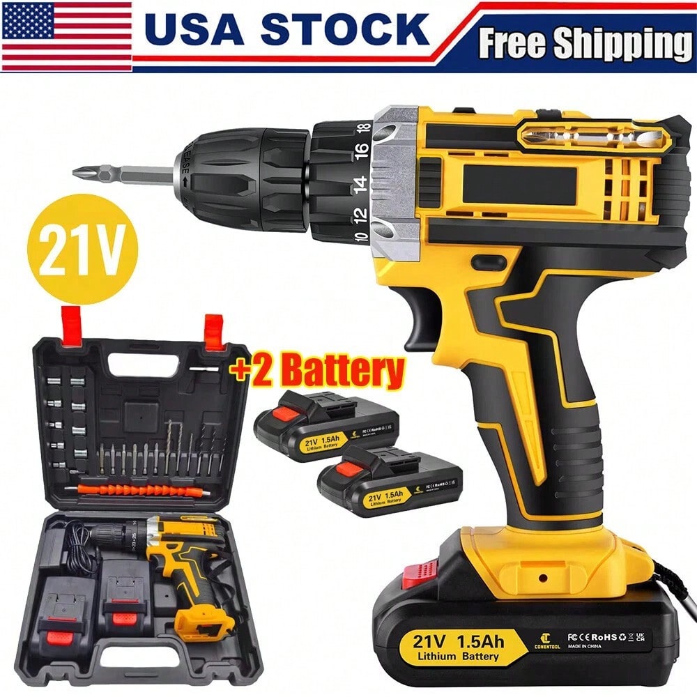 무선 브러시리스 임팩트 드라이버 및 해머 드릴 콤보 키 - Power Tools For Construction Work 리뷰 및 가격