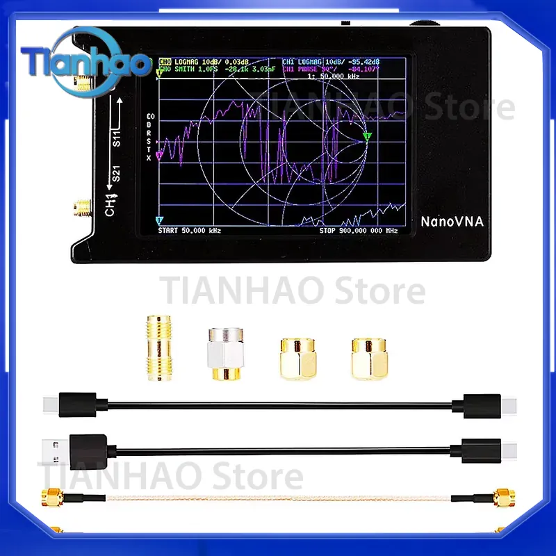 안테나 분석기용 NanoVNA-H4 10kHz~1.5G - Power Tools Vector 리뷰 및 가격