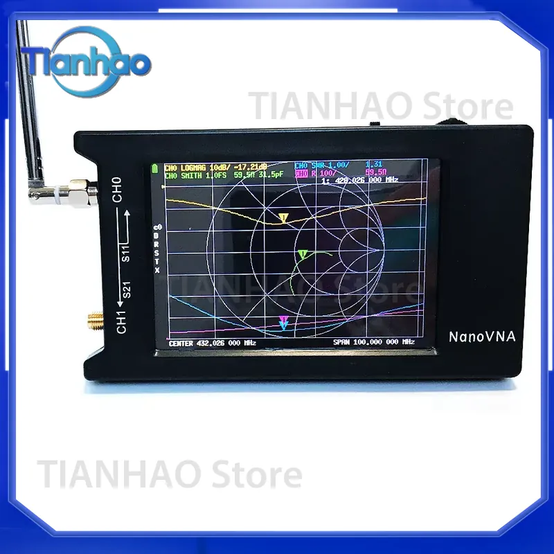 안테나 분석기용 NanoVNA-H4 10kHz~1.5G - Power Tools Vector 리뷰 및 가격