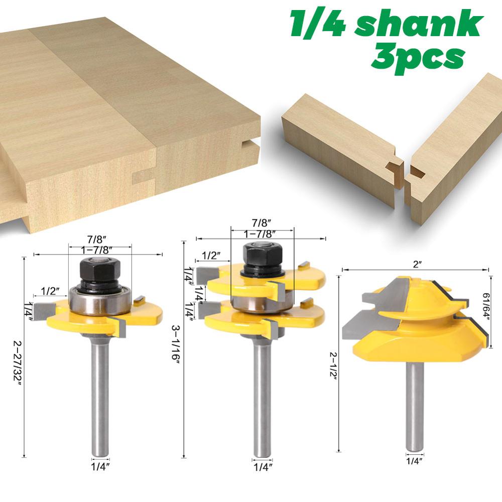 혀 및 홈 라우터 비트 도구 세트 1/4'' 생크 45 - Router Trim Base 리뷰 및 가격