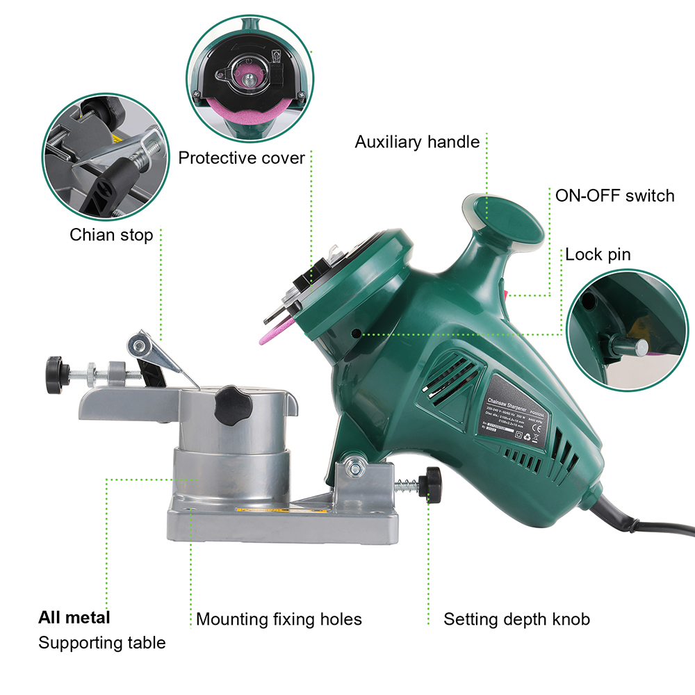 POSENPRO 250W 체인톱 샤프너 4인치 전동 샤 - Power Tools Review 리뷰 및 가격
