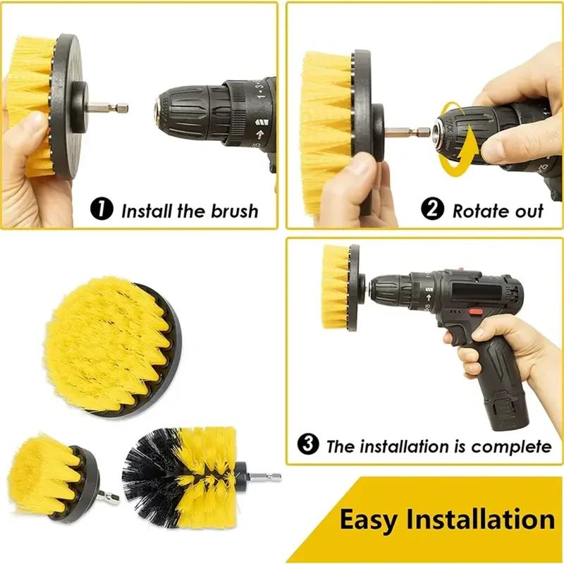 3개/세트 드릴 브러시 세트 파워 스크러버 세척 브러시 - Power Tools Router 리뷰 및 가격