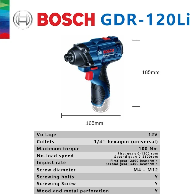 보쉬 오리지널 GDR 120-LI 충전식 무선 임팩트  - Power Tools Impact 리뷰 및 가격
