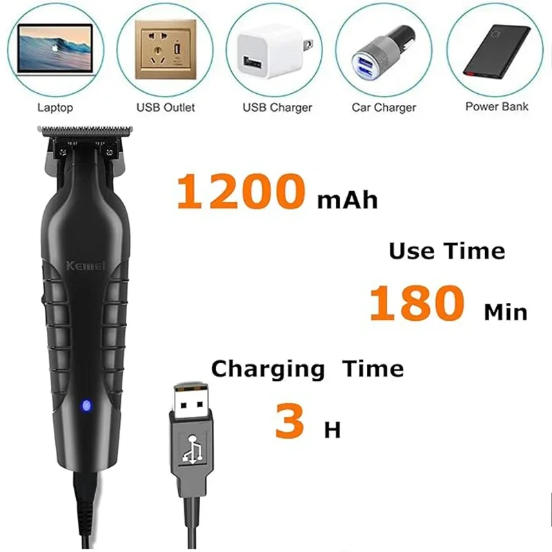 Kemei KM-2299 USB 고속 충전 클리퍼 이발 - Router Trim Base 리뷰 및 가격