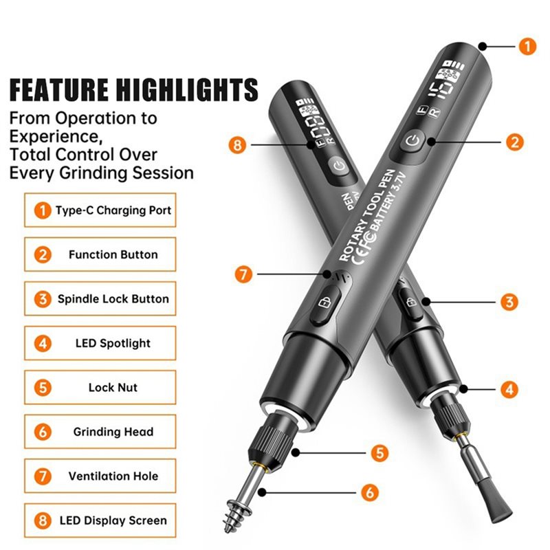 FYBL-무선 전기 미니 그라인더 3.7V 10000- - Power Tools Review 리뷰 및 가격