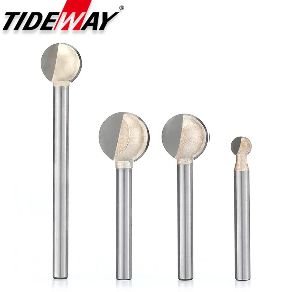 Tideway 3mm 6mm 생크 볼 코 라운드 조각  - Router Trim Base 리뷰 및 가격